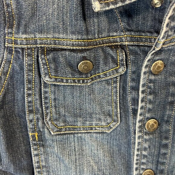 Baby Gap Blue Denim Cotton Jean Jacket Toddler 3 years 3T Casual GUC - Picture 3 of 14